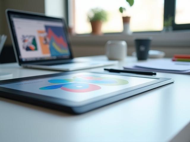 Grafiktablet und Stift symbolisieren digitale Kreativität und Lernen.
